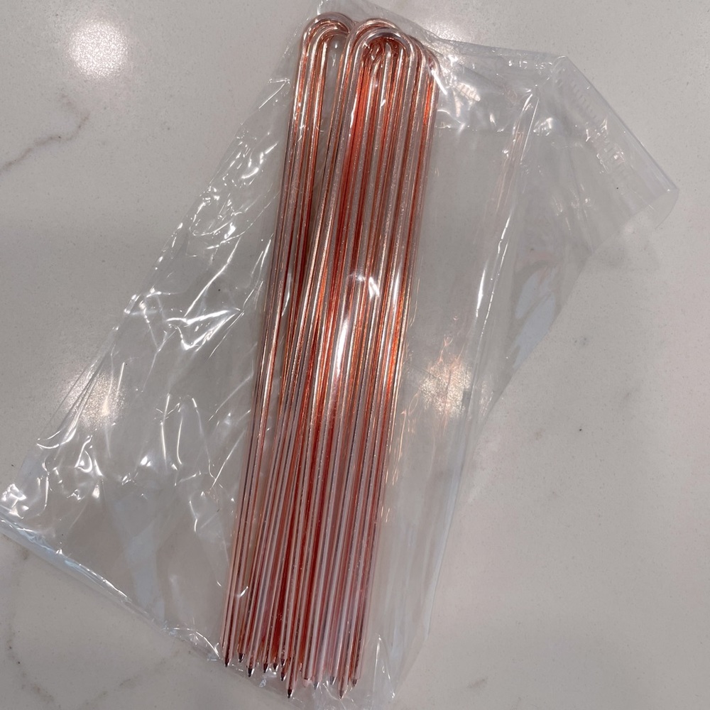 Rose gold hairpins